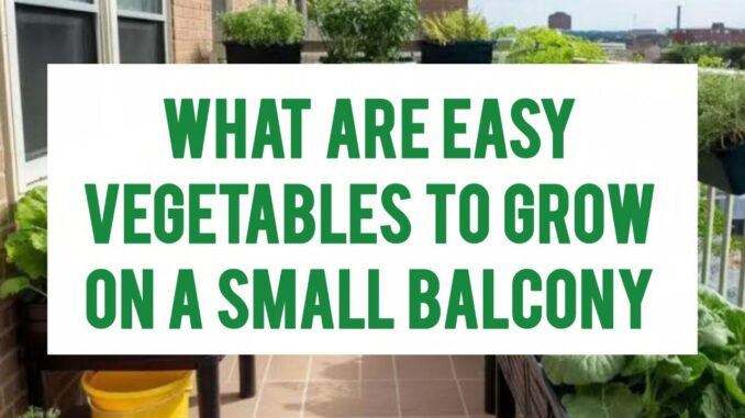 What Are Easy Vegetables To Grow On A Small Balcony