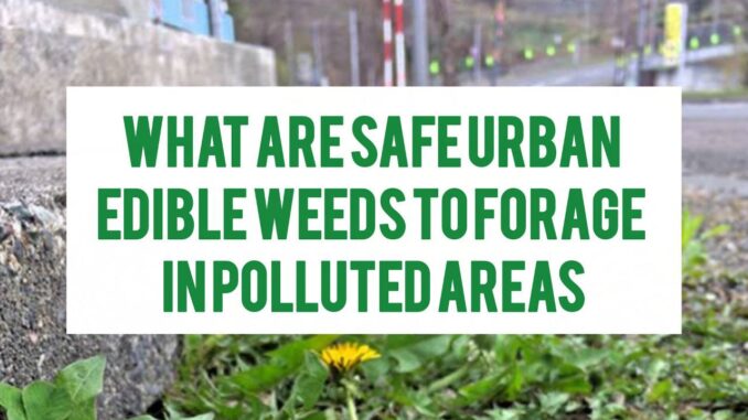 What Are Safe Urban Edible Weeds To Forage In Polluted Areas What Are Safe Urban Edible Weeds To Forage In Polluted Areas