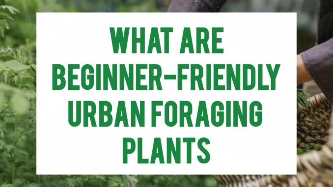 What Are Beginner-Friendly Urban Foraging Plants What Are Beginner-Friendly Urban Foraging Plants