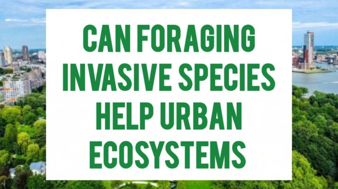 Can Foraging Invasive Species Help Urban Ecosystems Can Foraging Invasive Species Help Urban Ecosystems