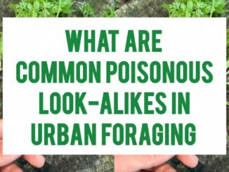 What Are Common Poisonous Look-Alikes In Urban Foraging