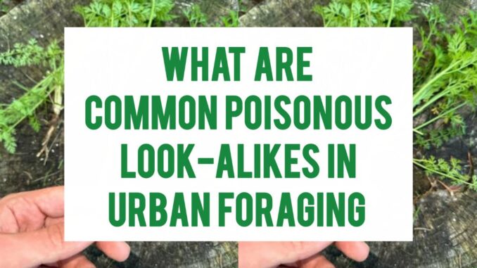 What Are Common Poisonous Look-Alikes In Urban Foraging What Are Common Poisonous Look-Alikes In Urban Foraging
