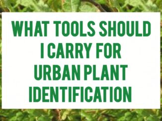 What Tools Should I Carry For Urban Plant Identification