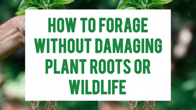 How To Forage Without Damaging Plant Roots Or Wildlife How To Forage Without Damaging Plant Roots Or Wildlife
